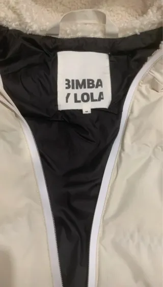 Abrigo Bimba y Lola Beige/Blanco