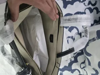 Bolso Lancel Negro y Beige