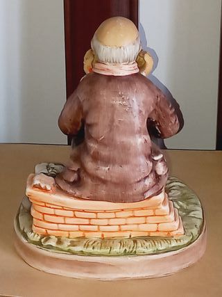 Escultura Capodimonte - Velho Sentado