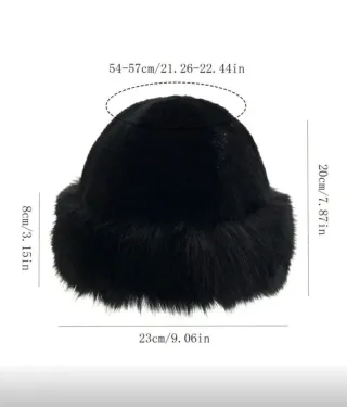 Sombrero invernale bianco da donna