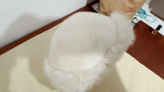 Sombrero invernale bianco da donna