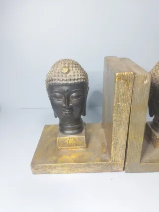 Sujetalibros Buda Bronce Dorado