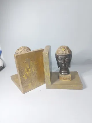 Sujetalibros Buda Bronce Dorado