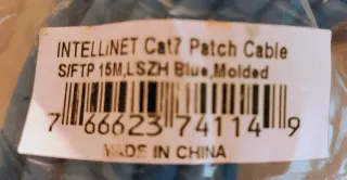 CABLE RED CAT7 S/FTP 15M INTELLINET AZUL