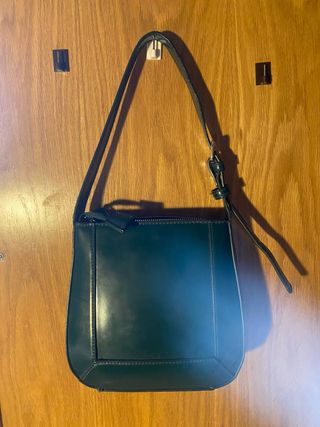 Bolso Zara verde botella