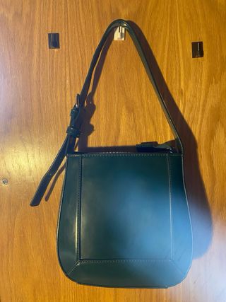 Bolso Zara verde botella