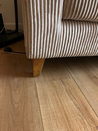 Sofá 4 plazas pana gris en perfecto estado