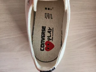 Converse x CDG Play Corazón Rojo Blanco