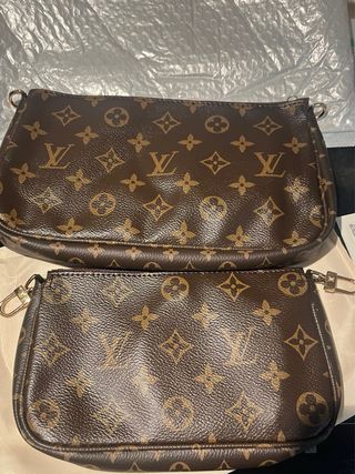Louis Vuitton Pochette Monogram Marrón/Rosa