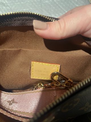 Louis Vuitton Pochette Monogram Marrón/Rosa
