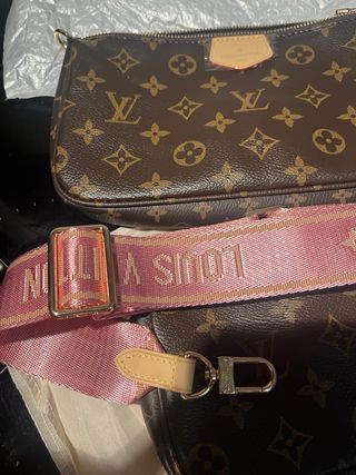 Louis Vuitton Pochette Monogram Marrón/Rosa