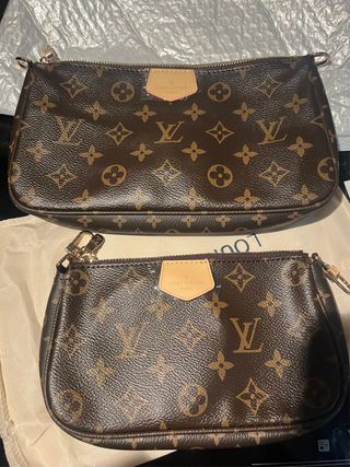 Louis Vuitton Pochette Monogram Marrón/Rosa