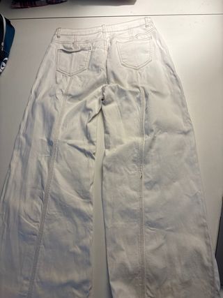 Pantalones anchos blancos Nicoli mujer