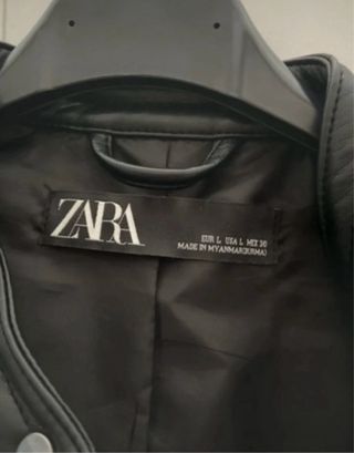 Chaqueta cuero Zara