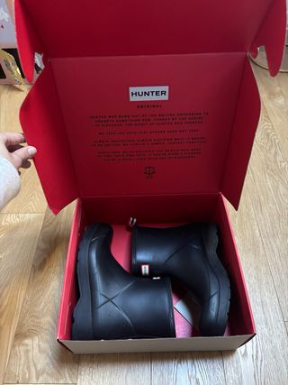 Stivaletti Hunter neri uomo