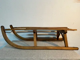 Trineo de madera Davos vintage