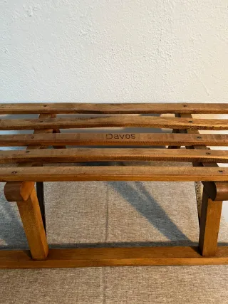 Trineo de madera Davos vintage