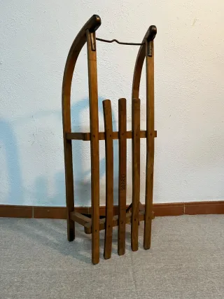 Trineo de madera Davos vintage