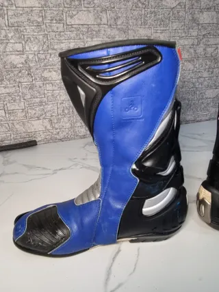 Botas de Moto Oxtar Azules y Negras talla 42