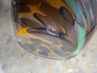 Jarrón cristal soplado arte Murano