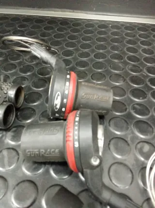 Manetas y puños cambios bicicleta 6v