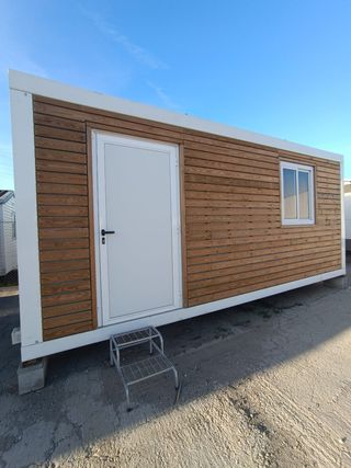 CASETA PREFABRICADA NUEVA PARA OBRA CON BAÑO