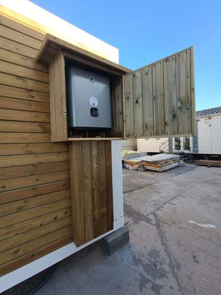 CASETA PREFABRICADA NUEVA PARA OBRA CON BAÑO