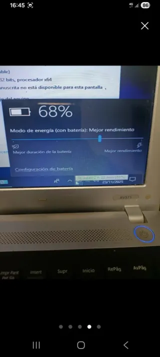 Ordenador portátil Samsung Plata