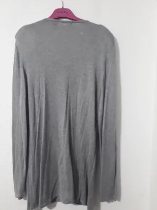 Cardigan Punto Roma Gris