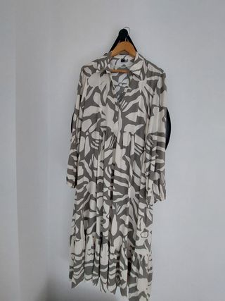 Vestido Kiabi Estampado Verde Talla XL