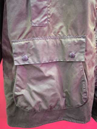 Chaqueta Barbour verde larga