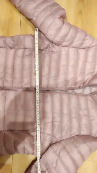 Anorak acolchado rosa suave