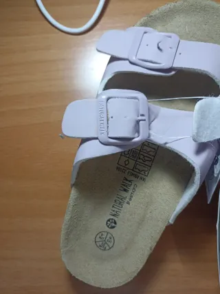 Sandalias Natural Walk Moradas Talla 37