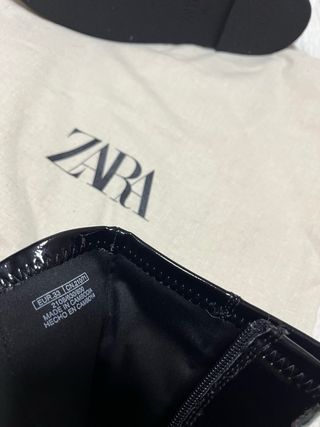 Botas niña Zara charol negras sin estrenar