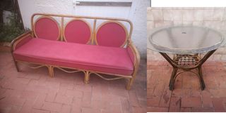 Sofa italiano bambu 1800 €