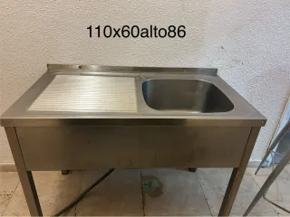 Fregadero industrial acero inoxidable
