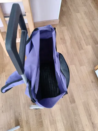 Carrito compra morado