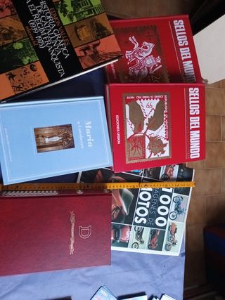 Lote Libros Historia, Sellos, Motos