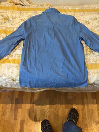 Camisa Zara Azul Talla M Nuevo con Etiqueta