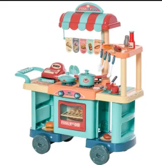 Cocinita de juguete con accesorios