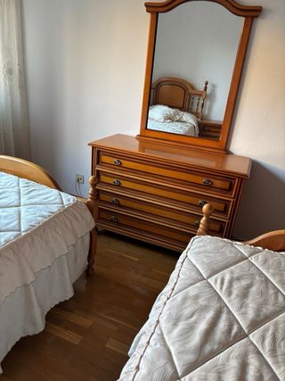 Dormitorio completo madera