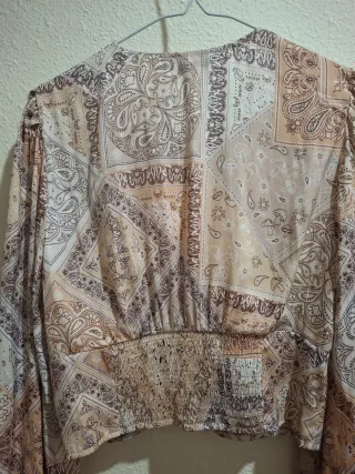 Blusa Stradivarius Talla M Estampada