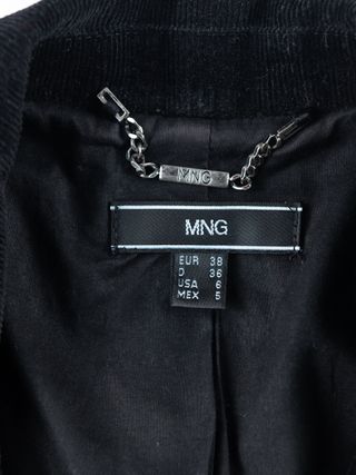 Blazer Pana Negra Mango Talla 38