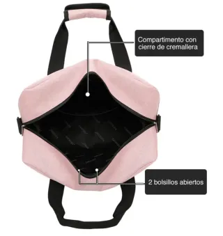 Bolso de viaje tamaño cabina Raykong rosa