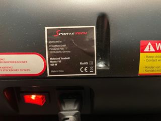 Cinta de correr Sportstech F17