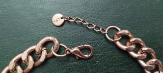 Pulsera eslabones gruesos con perla