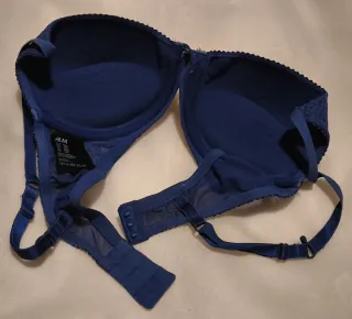Set Reggiseno imbottito blu e reggiseno bianco