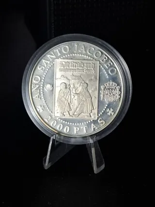 Moneda Plata Año Santo 1993 - 2000 PTAS