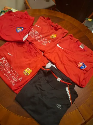 Lote 5 Camisetas Fútbol Talla M