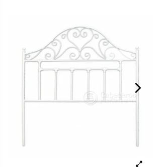 2 cabeceros forja blanco cama 90